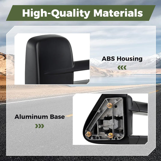 Goplus Extenable Tow Mirrors for 1999-2006 Chevy Silverado GMC Sierra 1500 2500HD 3500HD