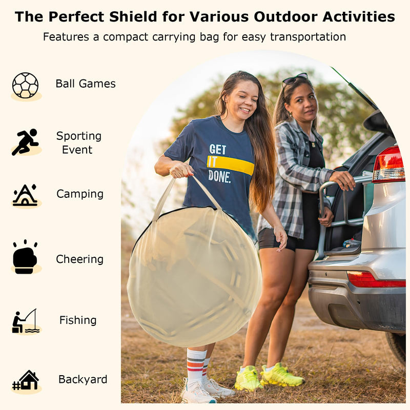 Load image into Gallery viewer, Goplus Sports Tent, Pop Up Weather Tent Pod with Carrying Bag, Floor Mat, Wind Rope, 1-2 Person 4.2 x 4.2 ft
