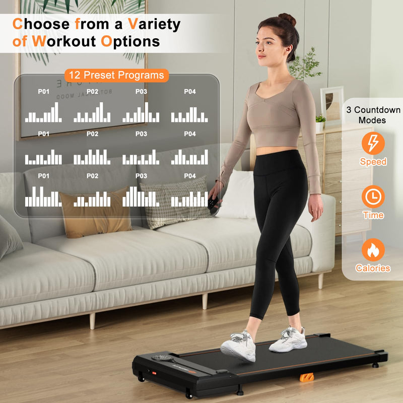Load image into Gallery viewer, Goplus Walking Pad 340 LBS Capacity Under Desk Treadmill with Remote Control LED Display
