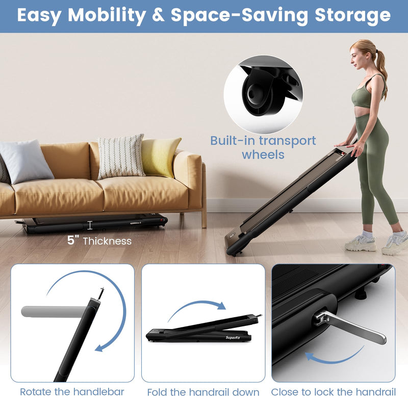 Load image into Gallery viewer, 2.5HP Superfit Folding Treadmill with Touch Panel Control - Goplus