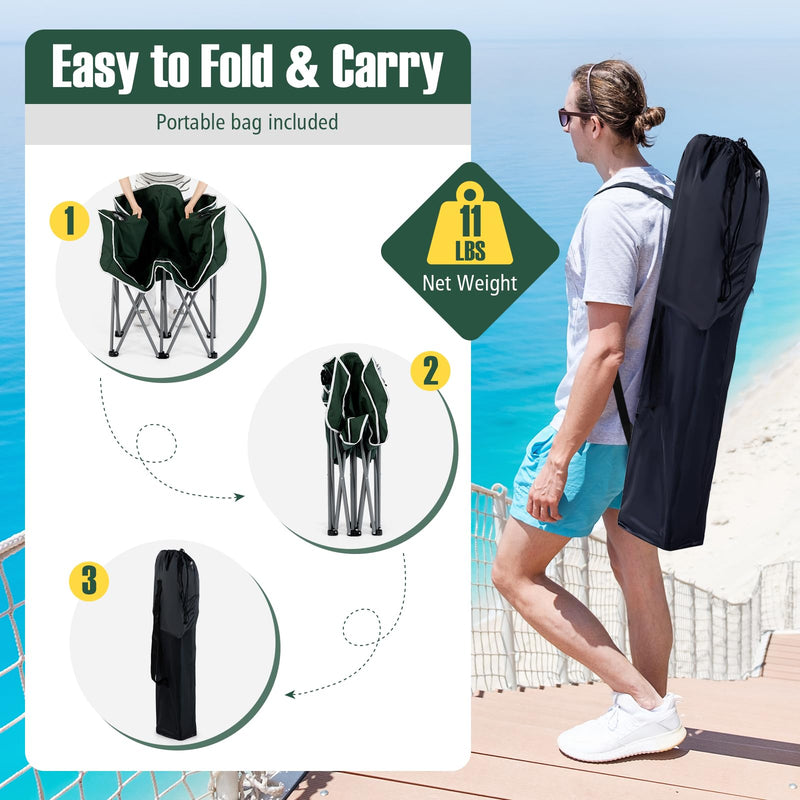 Load image into Gallery viewer, Goplus Folding 2-Person Couch w/2 Cup Holders Dual Back Pockets