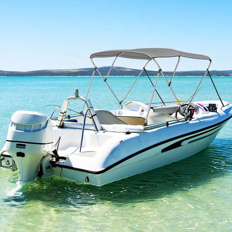 Load image into Gallery viewer, Goplus 3-Bow Bimini Top Pontoon Jon Boat Cover