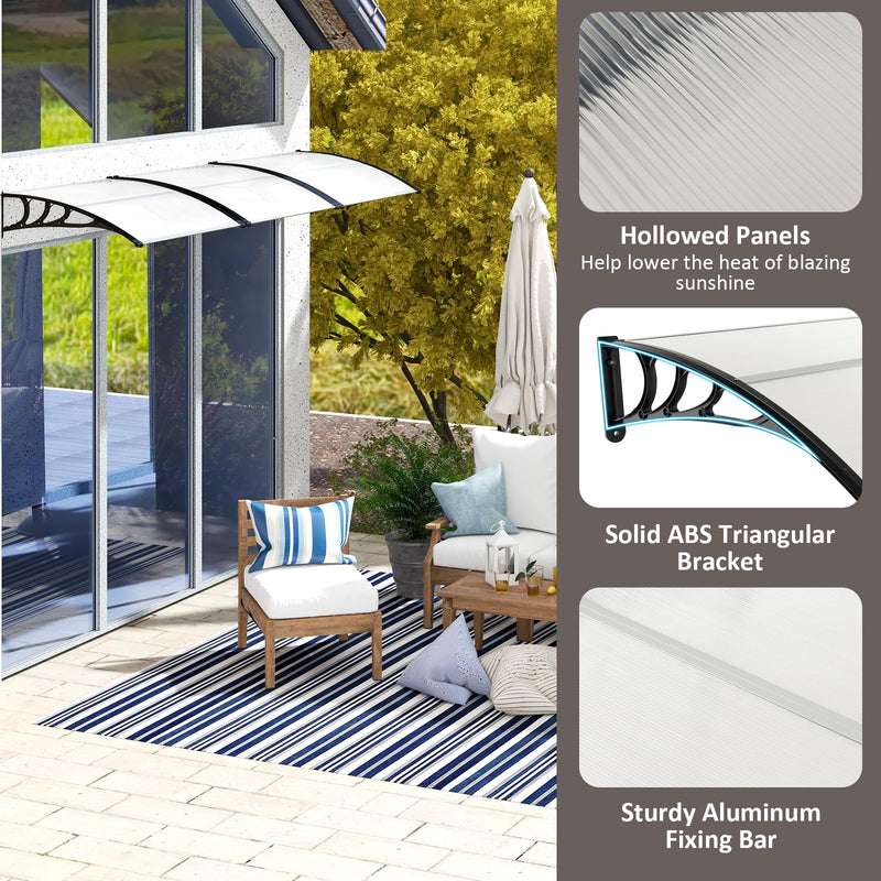 Load image into Gallery viewer, 48" x 40" Window Awning - Goplus