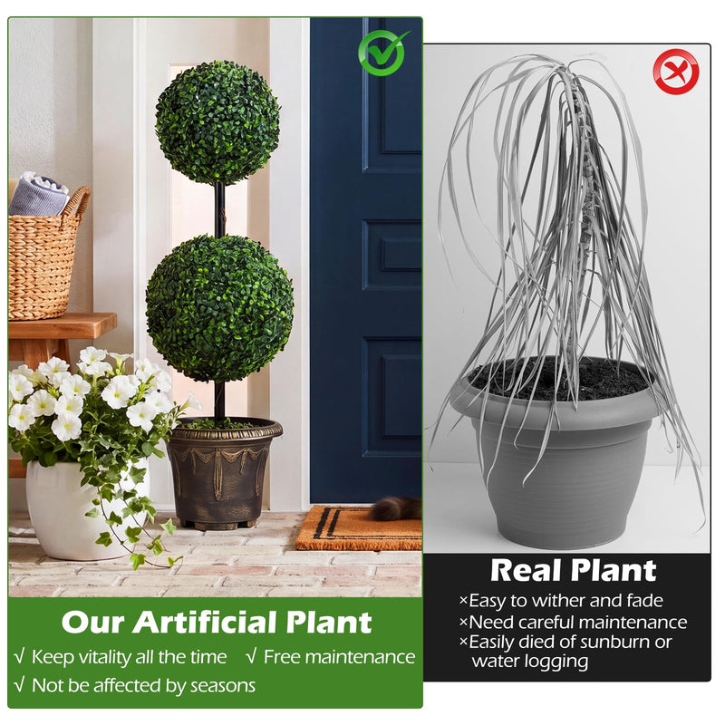 Load image into Gallery viewer, Goplus 3 FT Artificial Boxwood Topiary Tree(1/2)