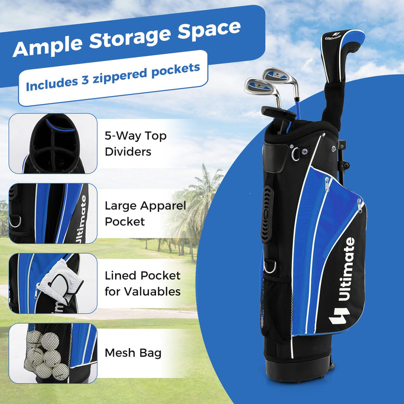 Load image into Gallery viewer, Goplus Junior Complete Golf Clubs Set for Kids, Right Hand Golf Clubs w/Stand Bag, Aged 11-13