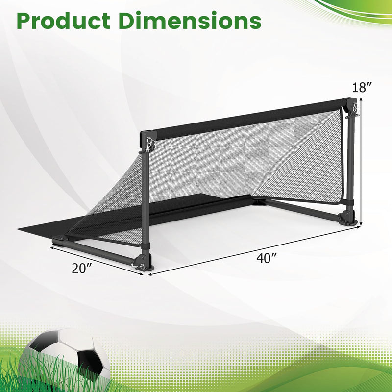 Load image into Gallery viewer, Goplus Portable Toddler Soccer Net with Metal Frame & Ground Stakes