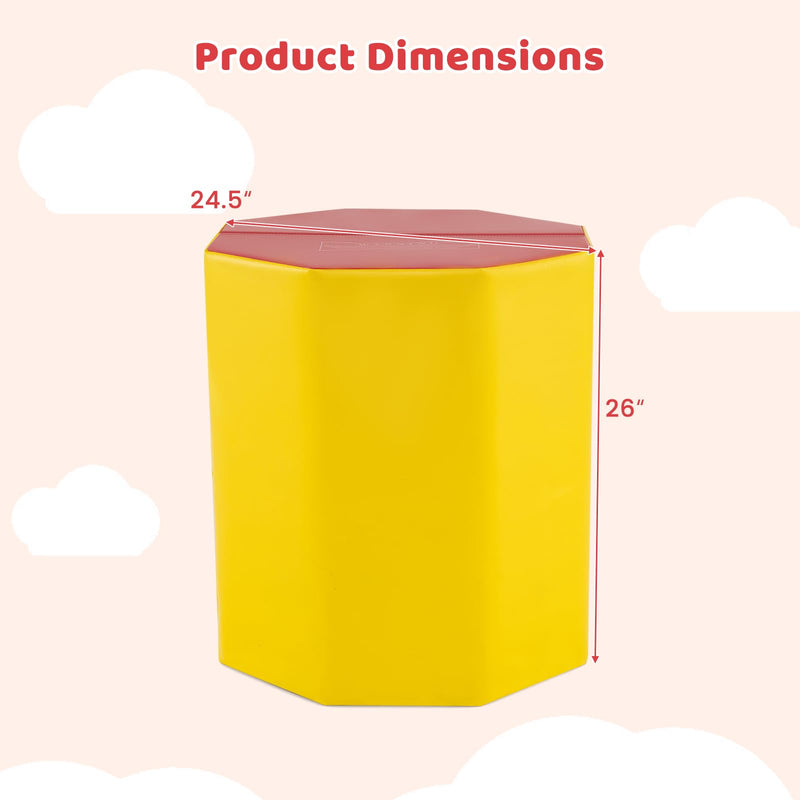 Load image into Gallery viewer, Goplus 24.5” x 26” Octagon Gymnastics Mat for Cheerleading & Martial Arts