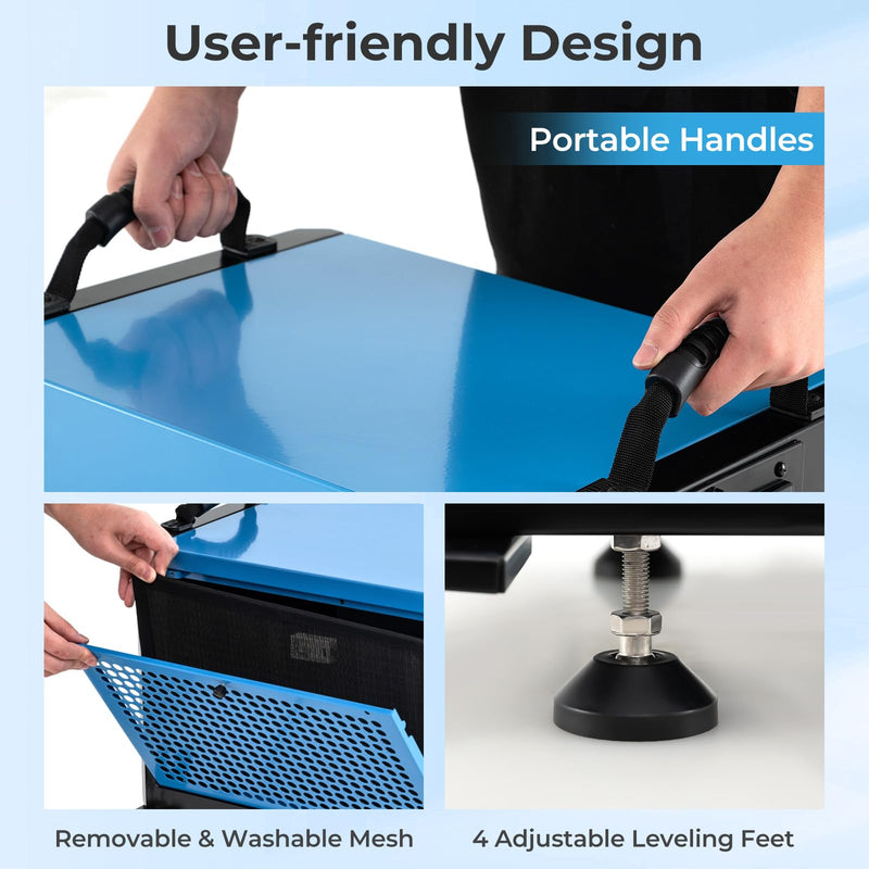 Load image into Gallery viewer, 124 PPD Commercial Dehumidifier, 1300 Sq.Ft Crawl Space Dehumidifier with 9.8 FT Drain Hose & Wired Remote Control Panel
