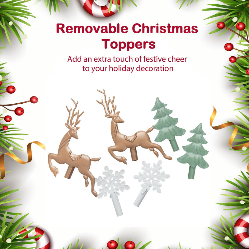 Load image into Gallery viewer, Goplus 10-Hook Christmas Stocking Holder Stand on Wheels