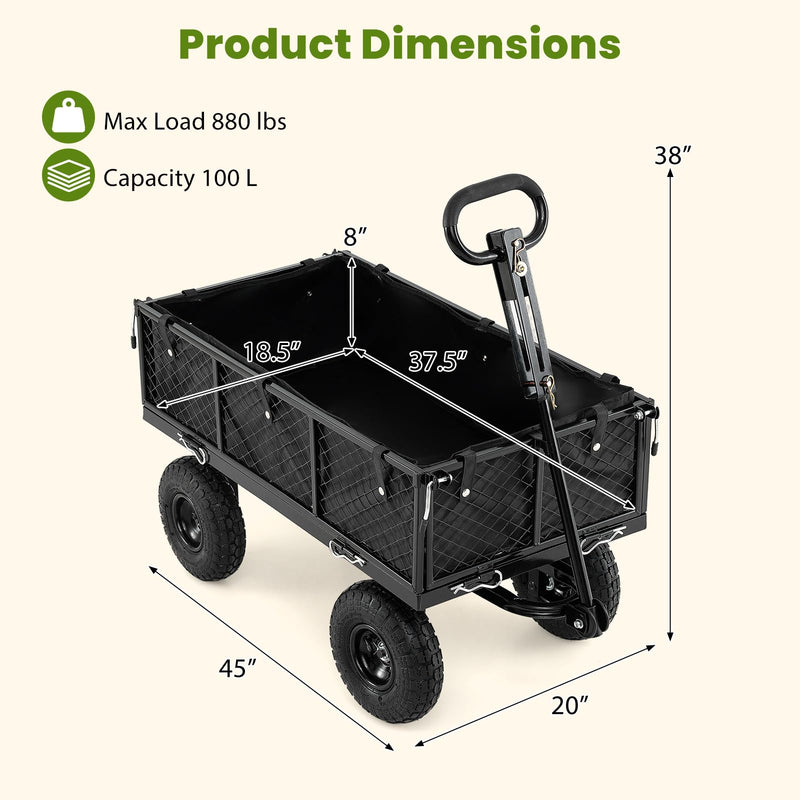 Load image into Gallery viewer, Goplus 880lbs Heavy Duty Garden Cart