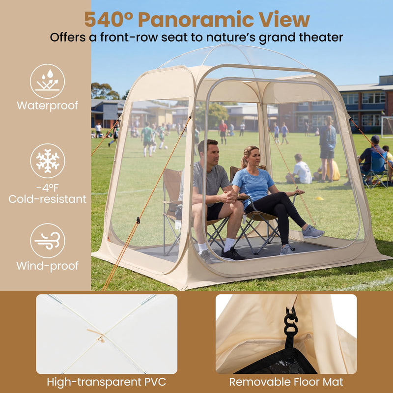 Load image into Gallery viewer, Goplus 7 x 7 FT All Weather Pod Sports Tent for 2-4 People