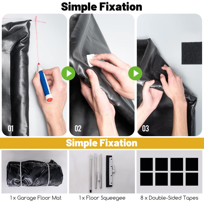 Load image into Gallery viewer, Goplus Garage Floor Mat, 22’ x 9’ Garage Mat for Under Car, Waterproof Protection from Snow Rain Mud