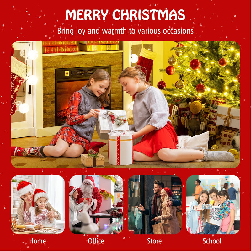 Load image into Gallery viewer, Goplus 5ft / 6ft / 7ft Pre-Lit Artificial Christmas Tree with Lush PVC & PE Tips Warm White LED Lights