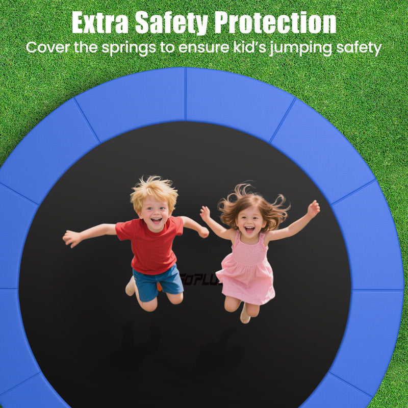 Load image into Gallery viewer, Goplus 14FT Water-Resistant Universal Round Trampoline Accessories Safety Pad