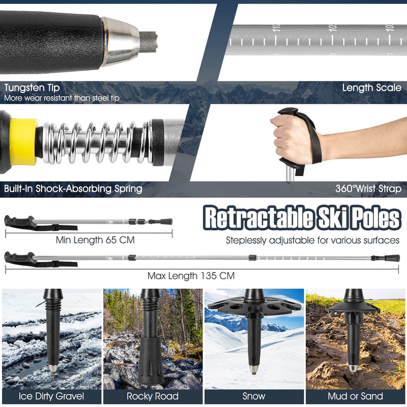 Load image into Gallery viewer, Goplus Snow Shoes for Men Women Youth Kids, Snow Mud Baskets Included, 21/ 25/ 30 Inches