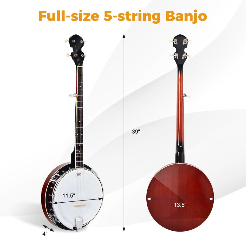 Load image into Gallery viewer, Goplus 5-String Banjo with Remo Drumhead