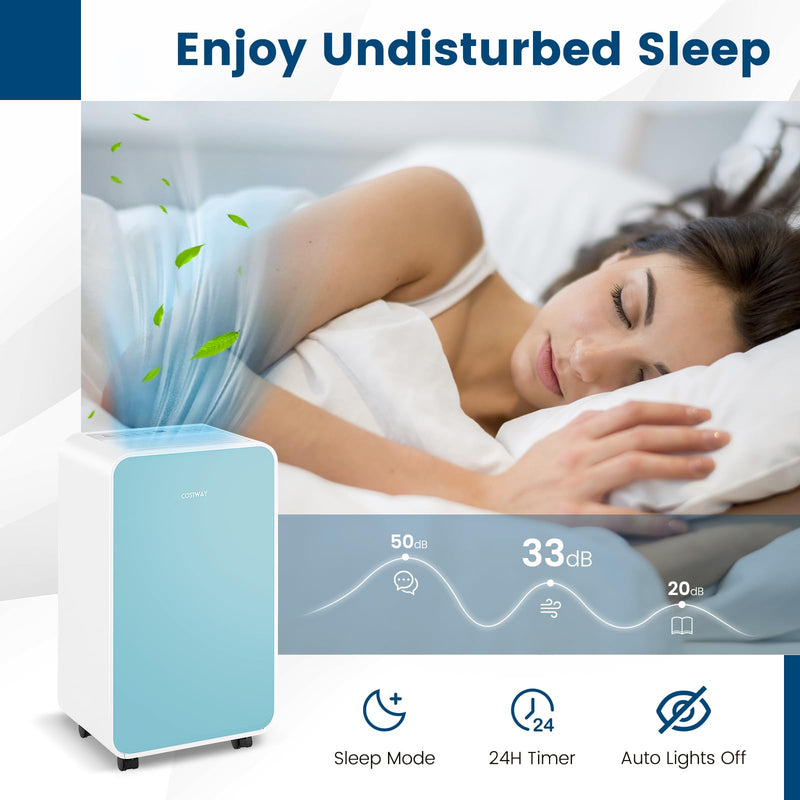 Load image into Gallery viewer, 32 Pints/Day Portable Quiet Dehumidifier for Rooms up to 2500 Sq. Ft w/ Sleep Mode, 24H Timer
