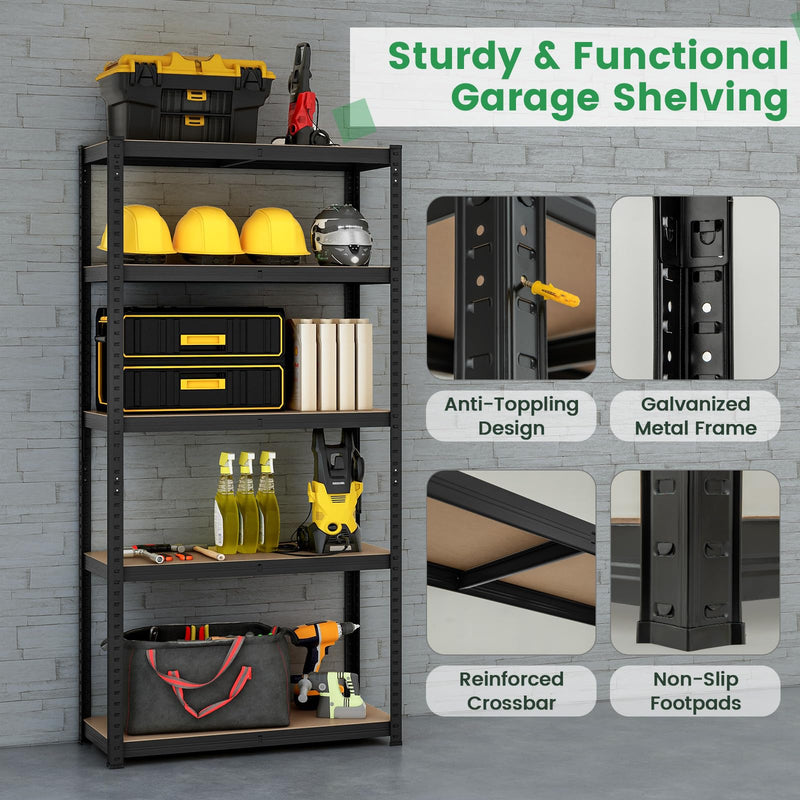 Load image into Gallery viewer, Goplus 5 Tier Adjustable Garage Shelving Unit Multipurpose Organizing Shelf
