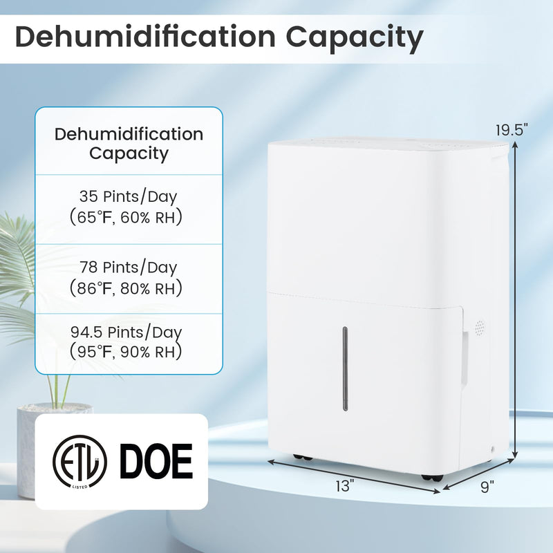 Load image into Gallery viewer, 94.5 Pints Dehumidifier for 6000 Sq.Ft Large Rooms, Basement, Bathroom