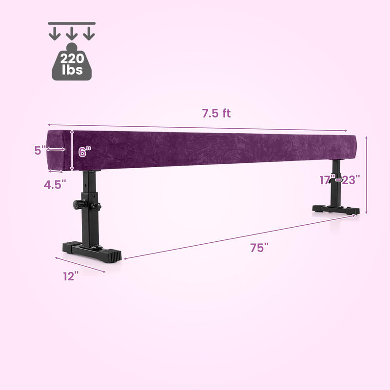 Load image into Gallery viewer, Goplus 7.5FT High and Low Gymnastics Beam with 3 Heights