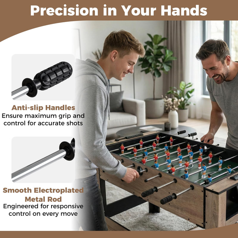 Load image into Gallery viewer, Goplus 2-in-1 Swivel Multi Game Table with Foosball & Pool for Adults