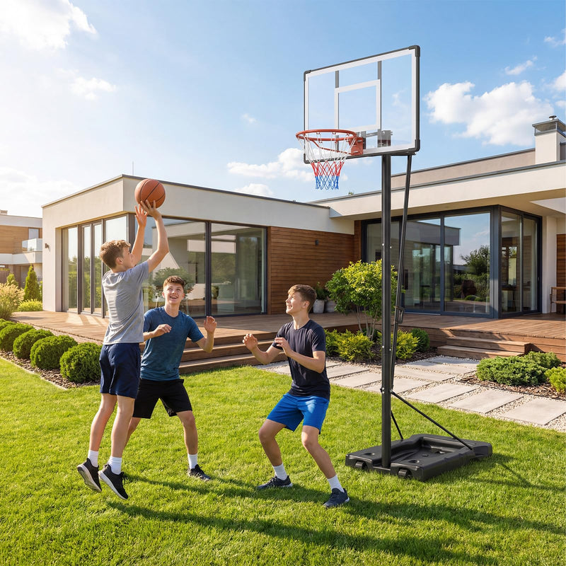 Load image into Gallery viewer, Goplus 5.6-10 FT Adjustable Portable Basketball Hoop Outdoor for Adults Backyard Driveway