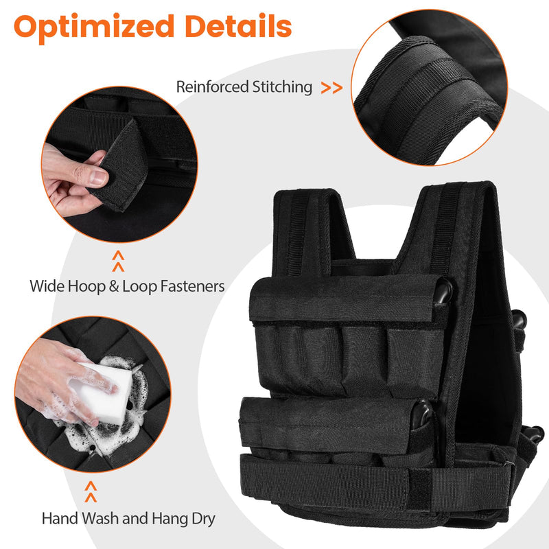 Load image into Gallery viewer, Goplus Adjustable Weighted Vest | 44lbs/66lbs Weight Vest for Men Women
