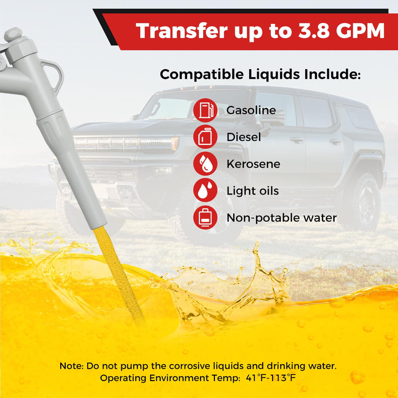 Load image into Gallery viewer, Goplus Power Battery Fuel Pump with Adjustable Flow Nozzle