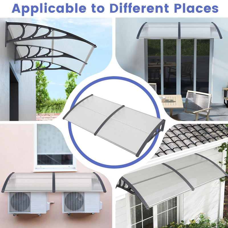 Load image into Gallery viewer, Goplus Awnings for Doors  Window Awning with Rain Snow Sunlight UV Protection
