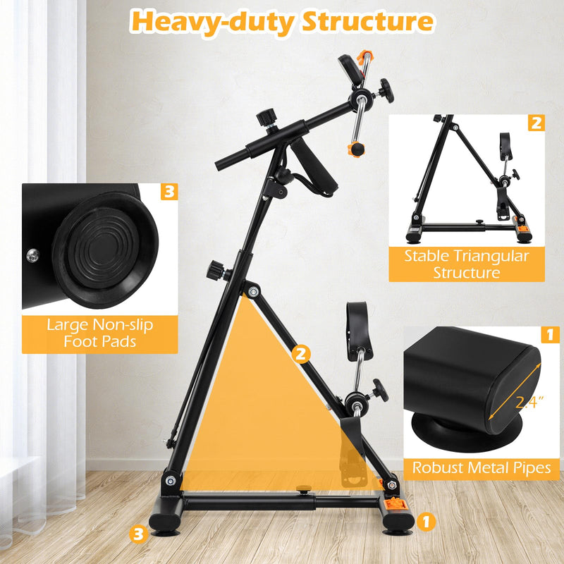 Load image into Gallery viewer, Pedal Exerciser with Adjustable Resistance for Arm and Leg Workout-Orange