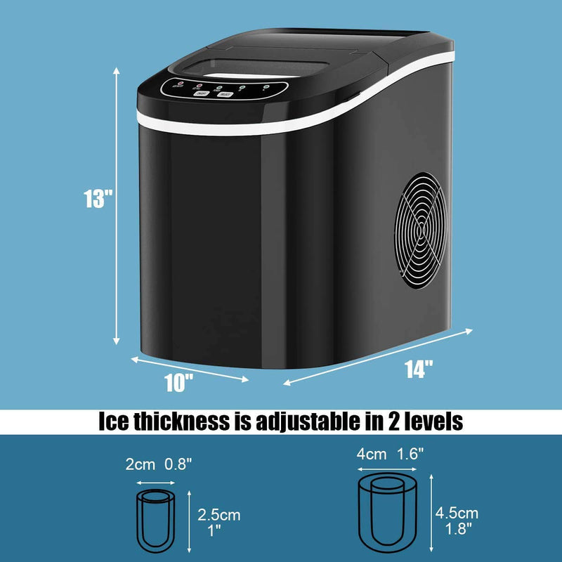 Load image into Gallery viewer, Portable Ice Maker Countertop, Electric Ice Maker with Easy Operated Panel