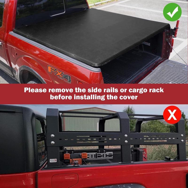 Load image into Gallery viewer, Goplus Soft Quad-Fold Tonneau Cover