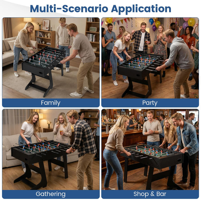 Load image into Gallery viewer, Goplus 48inch Full Competition Size Freestanding Soccer Game Table with 22 Players 2 Balls