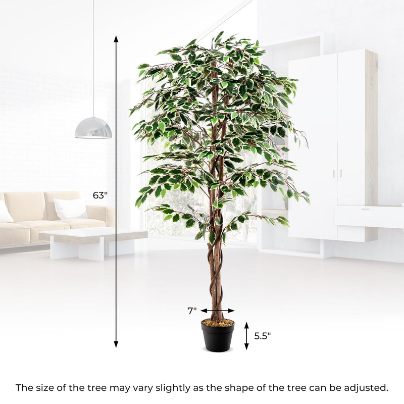 Load image into Gallery viewer, Goplus Artificial Ficus Tree