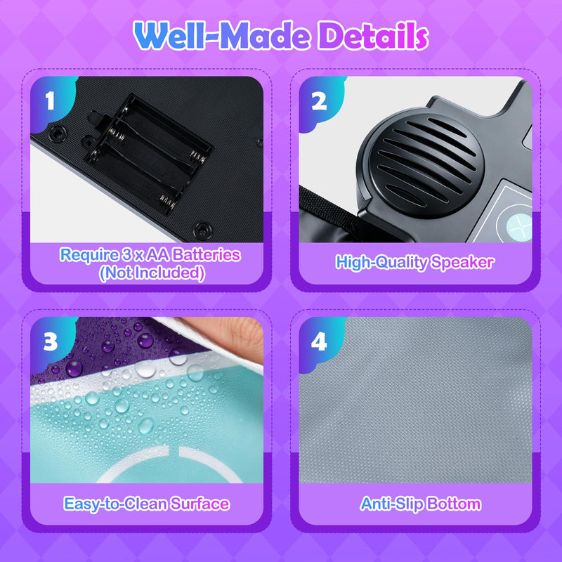 Load image into Gallery viewer, Goplus 2-Player Dance Mat Electronic Dancing Music Playmat for Kids Toddlers Boys Girls