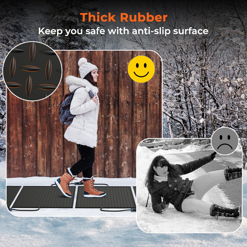 Load image into Gallery viewer, Goplus Heated Snow Melting Mat, Heated Outdoor Mat for Winter Snow Removal