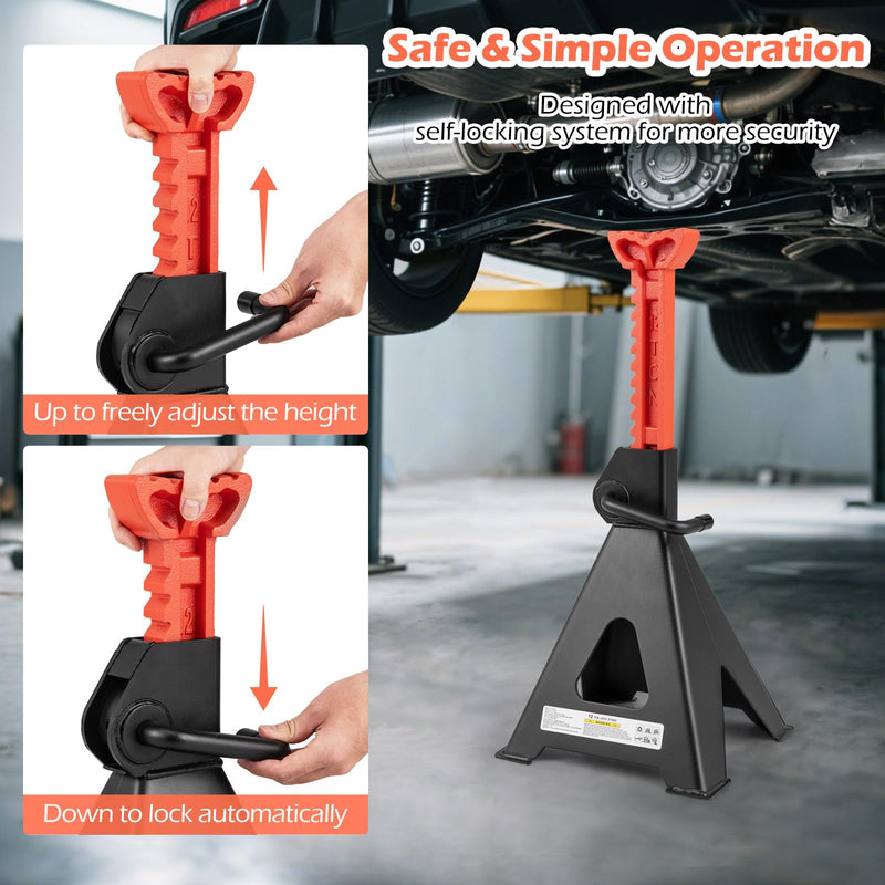 Load image into Gallery viewer, Goplus Jack Stands 12 Ton | 26,400 LBS Jack Stand with 19"-29.5" Adjustable Lifting Height