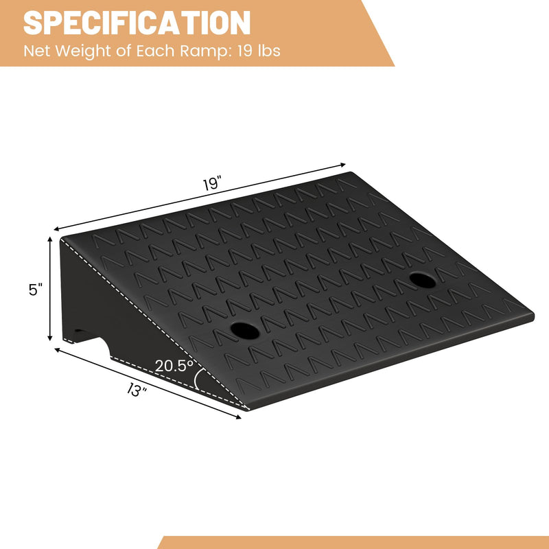 Load image into Gallery viewer, Goplus Curb Ramp 2 Pack