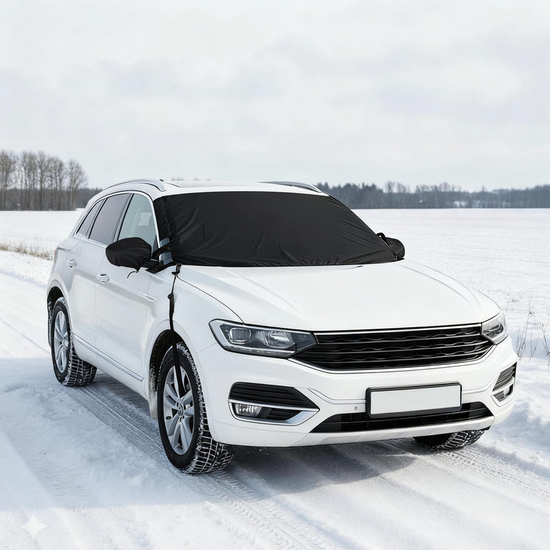 Load image into Gallery viewer, Goplus Car Windshield Snow Cover Set, Heavy Duty 600D Oxford Fabric Front & Rear Ice Frost Protectors