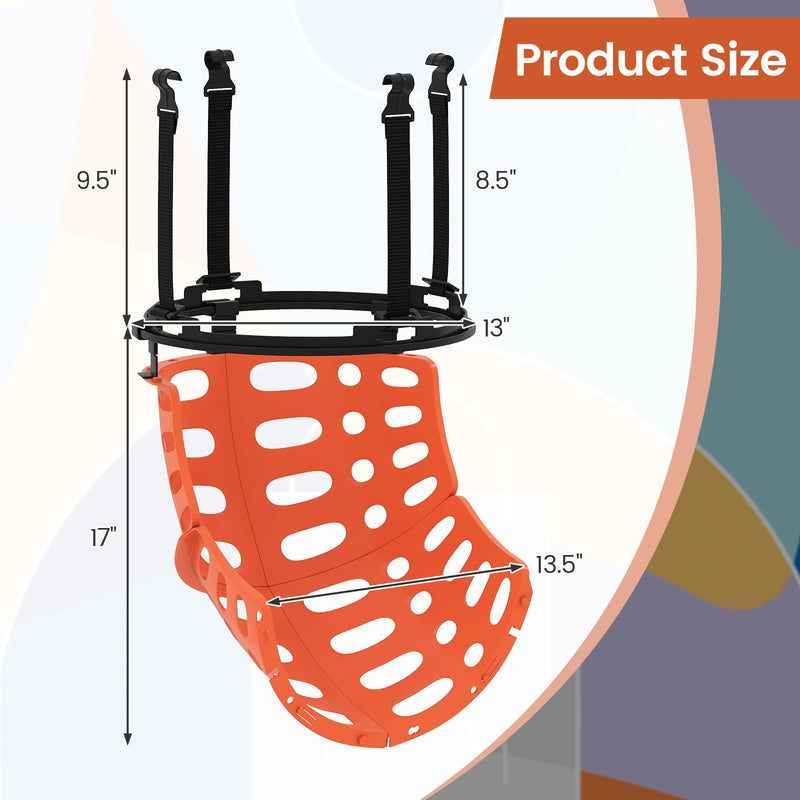 Load image into Gallery viewer, Goplus 360° Rotatable Basketball Return Attachment w/4 Tool-Free Detachable Hooks