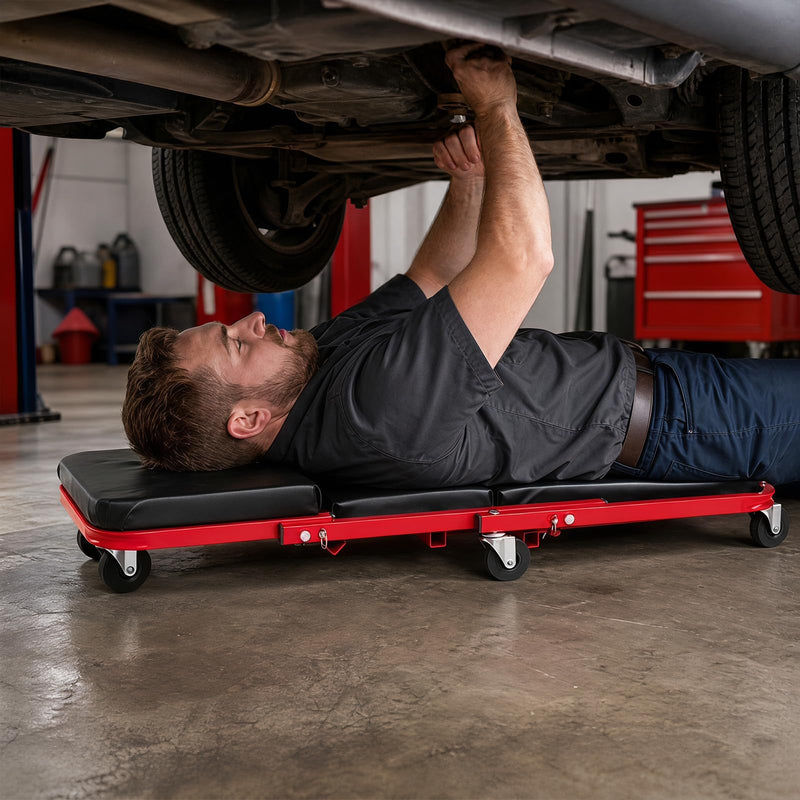 Load image into Gallery viewer, Goplus 36" 3-in-1 Folding Mechanic Creeper | Under Car Roller Creeper