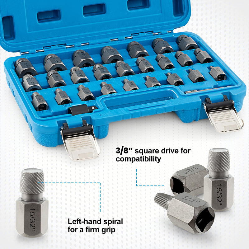 Load image into Gallery viewer, Goplus 27 Pieces Screw Extractor Set