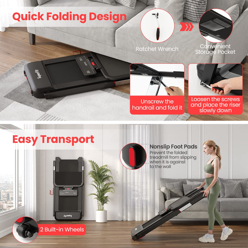 Load image into Gallery viewer, Goplus 3HP FoldableTreadmill