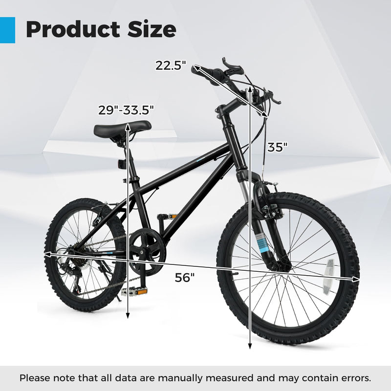 Load image into Gallery viewer, Goplus 20/24 Inch Kids Mountain Bike w/ 6-Speed Drivetrain & Suspension Fork