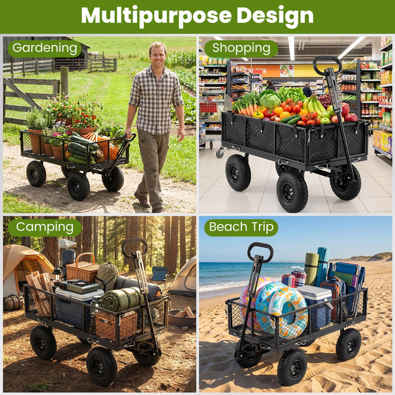 Load image into Gallery viewer, Goplus 880lbs Heavy Duty Garden Cart