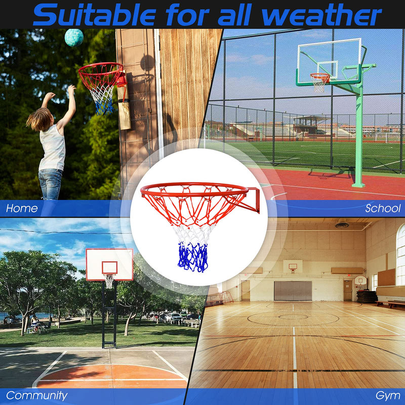 Load image into Gallery viewer, Goplus Replacement Basketball Rim Net, 18inch Portable Basketball Hoop