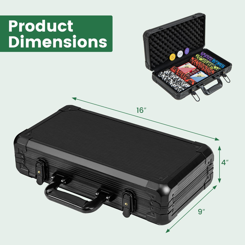 Load image into Gallery viewer, Goplus Poker Chip Set, 300 PCS/500 PCS 14 Gram Clay Poker Chips