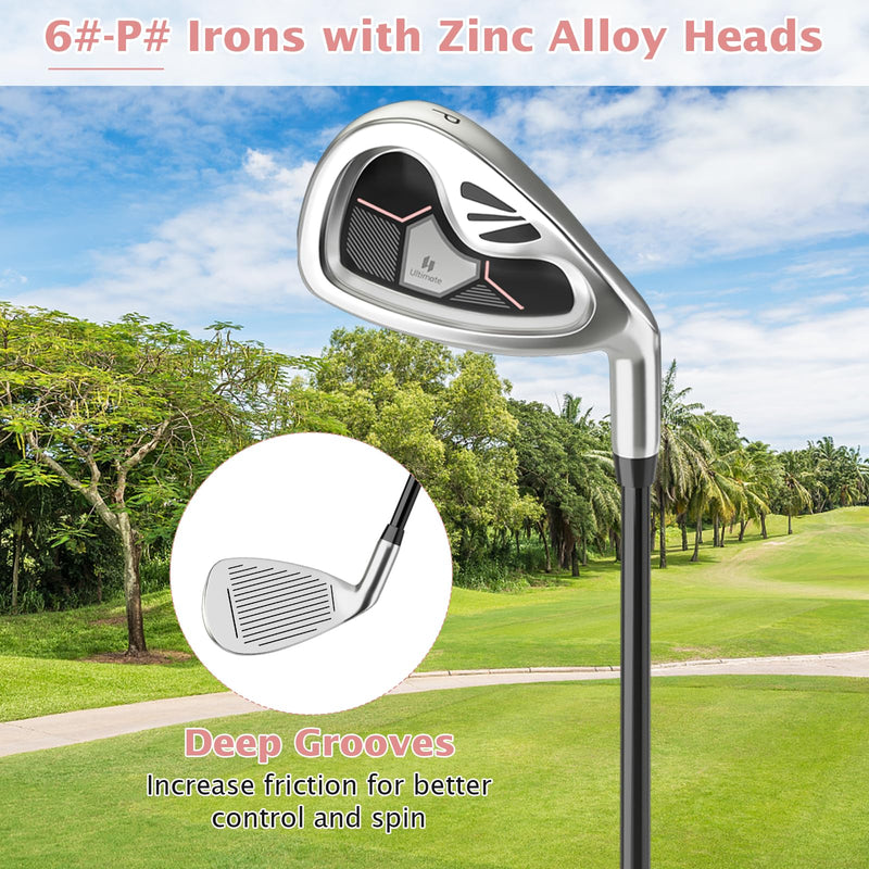 Load image into Gallery viewer, Goplus Complete Golf Club Set for Women, 9 Pieces Golf Clubs, Suitable for Lady Right Handed