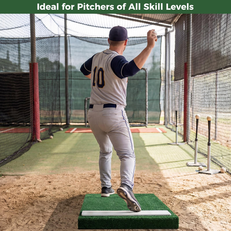 Load image into Gallery viewer, Goplus 27" x 27" x 4" Portable Pitchers Mound with Baseball