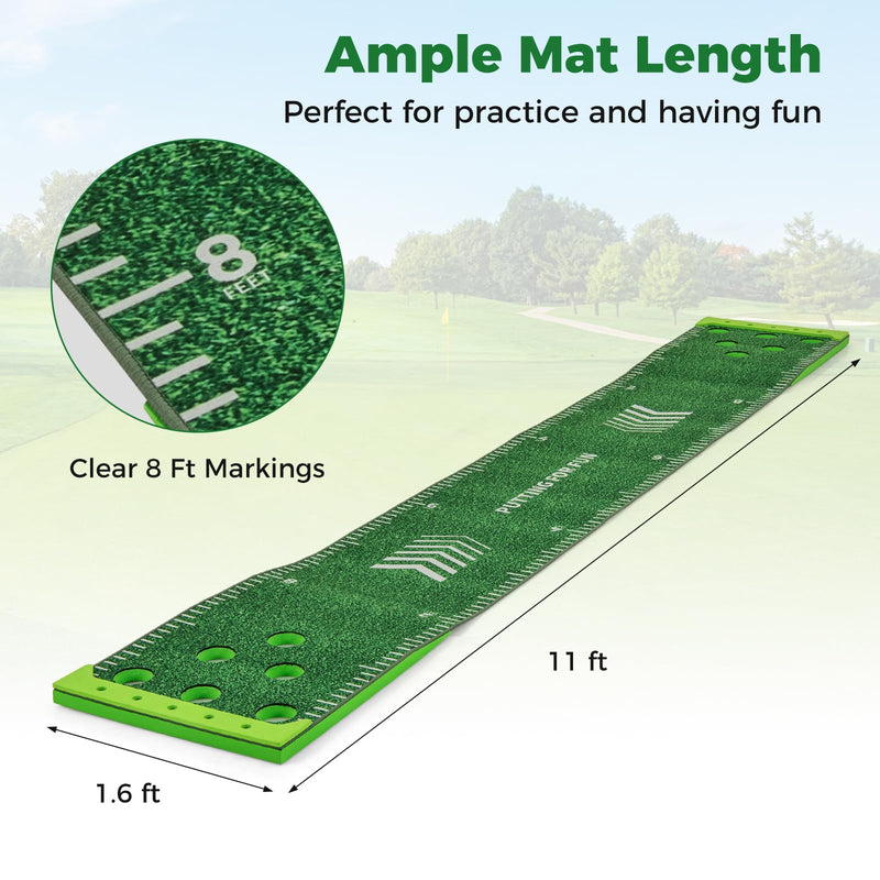 Load image into Gallery viewer, Goplus Golf Game Set with 2 Adjustable Putters & 6 Balls